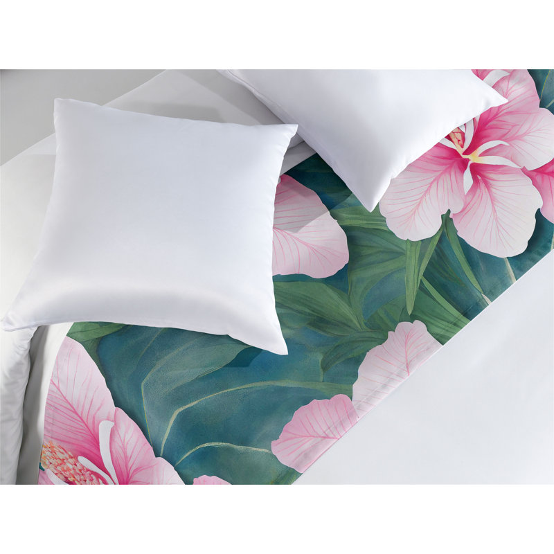 Foulard Ambesonne Hibiscus, Très grand lit