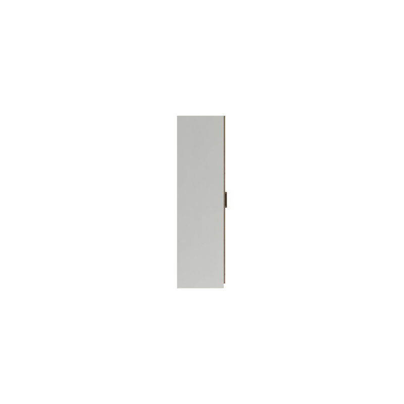 Harvey-Lee 3 Door Manufactured Wood Wardrobe, White/Natural Rustic Oak