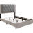 ClickDecor Kenton Panel Bed Frame with Diamond Tufted Upholstered Headboard-47346430-47346432