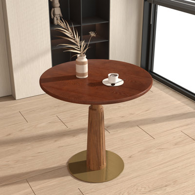 Table de conférence moderne en bois massif avec base en bois massif