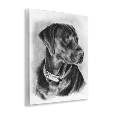 «Black Lab», art mural sur plaque par Victoria Schultz