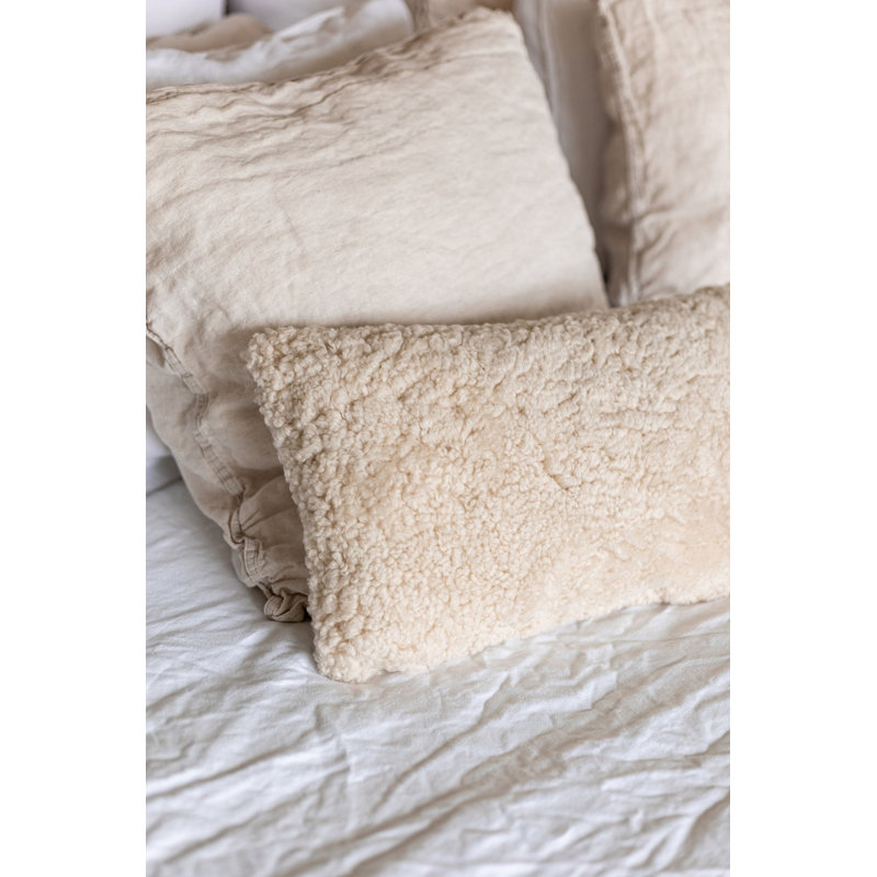 Coussin Crossbreed Moonlight, Blanc cassé, H 12 po x l 22,5 po, Rectangle