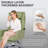 Ergonomic Cross Legged Office Chair With Footrest,leather Big And Tall Executive Chair With Wheels,reversible Armrest And Lumbar Pillow,135° Reclining Computer Wide Desk Chair For Home,office （3D Kneading Massage Head）-850370814