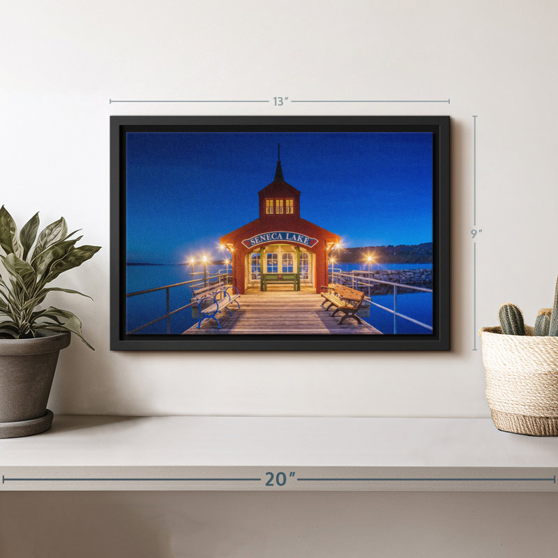 Nautique «Seneca Lake Pier Art mural», H 9 po x l 13 po