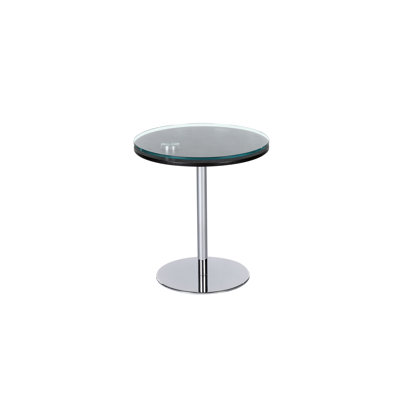 Softer Than Sisal Glass Top End Table