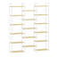 Bookcase, Large Bookshelf with Metal Frame 17 Adjustable Shelves, Tall Storage Unit for Living Room, Bedroom, Home Office, Plant Shelf, 24 x 152 x186 cm -1219918324