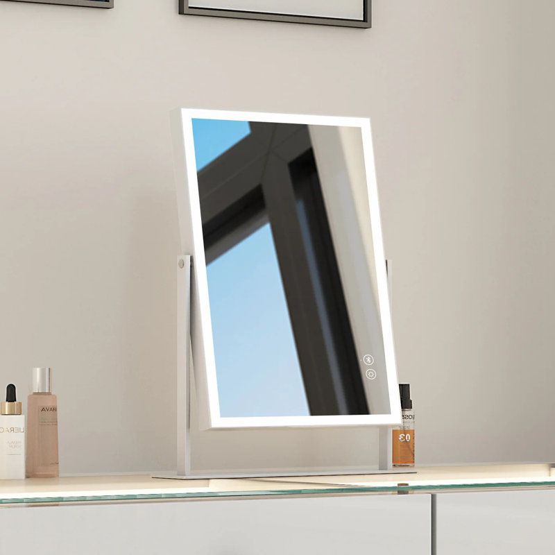 Aluminium Rectangle Mirror, 35.56 cm H x 29.97 cm W