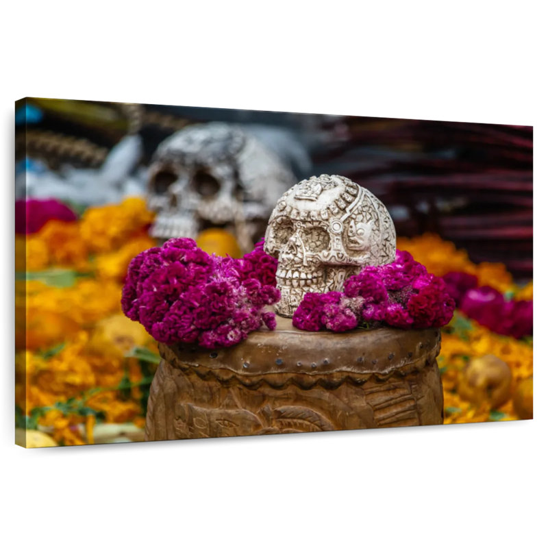 Jour des Morts, ville mexicaine, H 32 po x l 48 po
