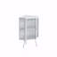 Armoire 22,25 po avec porte en verre trempé et tablettes de rangement