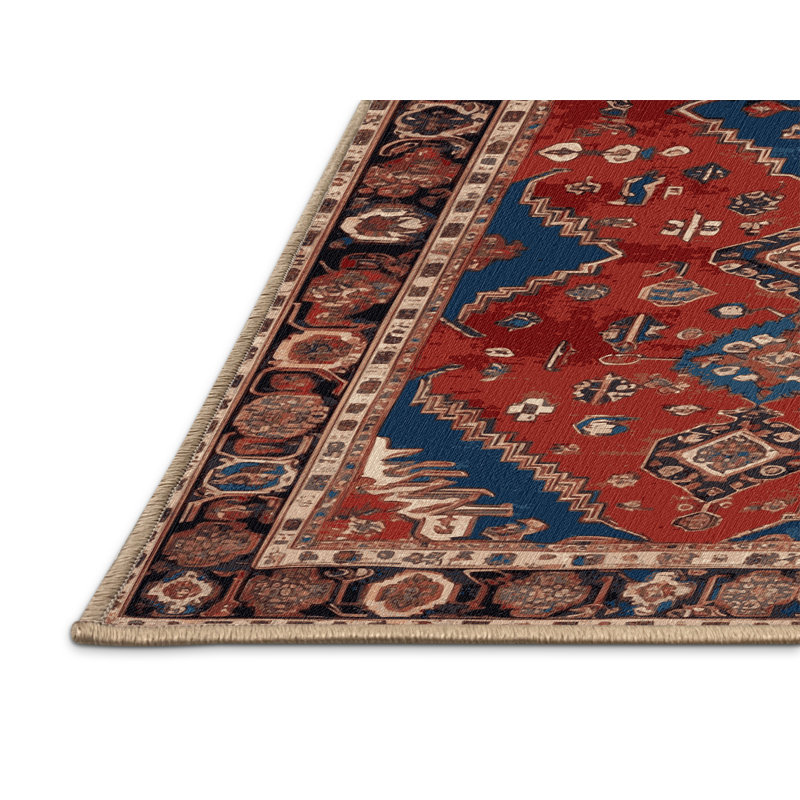 Tapis brun lavable à la machine, Rectangle 8 pi x 10 pi