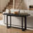 59'' Mordern Black Solid Wood Console Table for Entryway -790780581-790780583