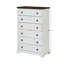 Organisateur de chambre à coucher 6 - commode haute, tirette lisse, qualité, blanc moderne pour organisateur de garde-robe à 6 tiroirs, intérieur spacieux, texturé