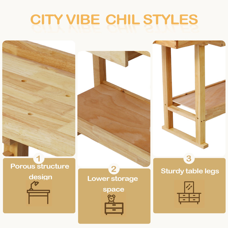 Établi en bois 55 po - Établi en bois pour garage et maison
