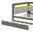 Full Size Daybed With Storage Shelves,Trundle,Charging Station,LED Light,Desk And Upholstered Headboard And Backrest-483195683