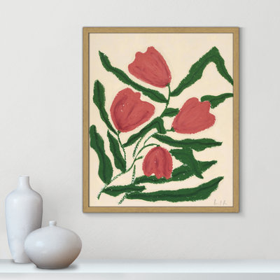 Red Tulips  Print by Camilla Bergqvist