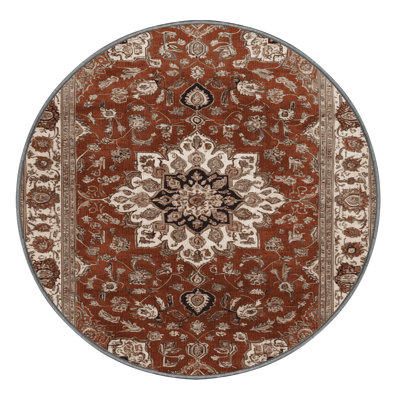 Machine Washable Persian Gray Area Rug