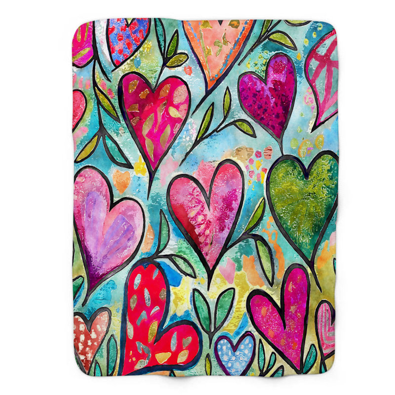 Jeté Festive Heart Fiesta, L 50 po x L 60 po