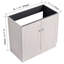 Meuble-lavabo de salle de bain de 91 cm (36 po) avec fermeture amortie - Contreplaqué kaki moderne - Gain de place - Lavabo non fourni - Mécanisme inclus