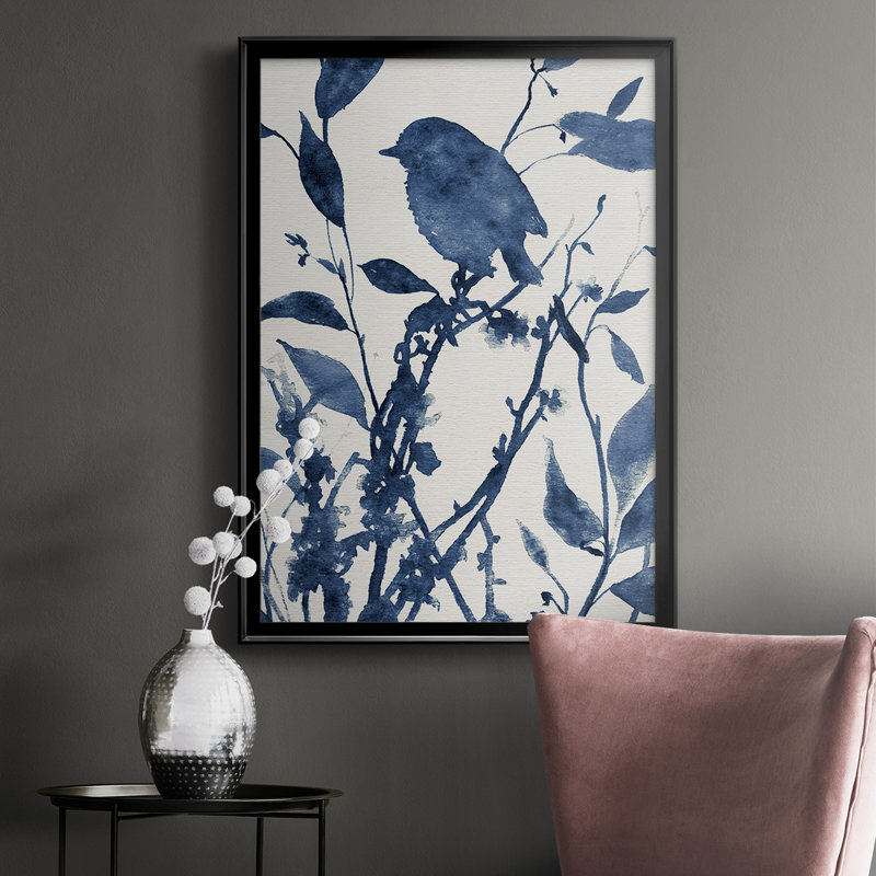 Bluebird Silhouette II - impression d'un cadre photo unique, H 42,5 po x l 30,5 po x P 1 po, Noir, noir, noir, noir