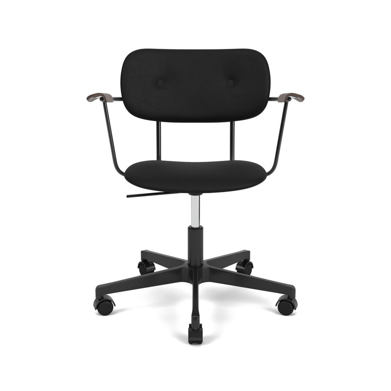 Co Swivel Task Chair, Black, Black