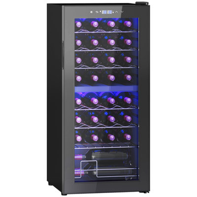 Latitude Run Dual Zone 43cm Freestanding 32 Bottle Wine & Beverage Refrigerator