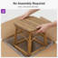 Tabouret de bar et de comptoir d'extérieur en rotin PE de style campagne française PURPLE LEAF (1 chaise)-130119843-130119847