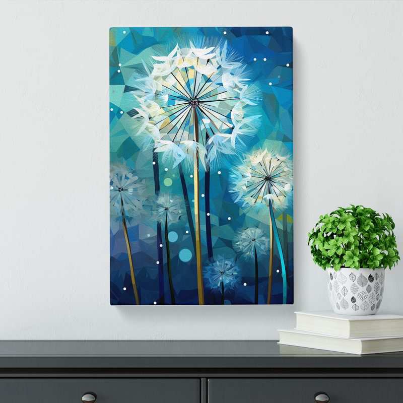 Dandelion Cubism - No Frame Print