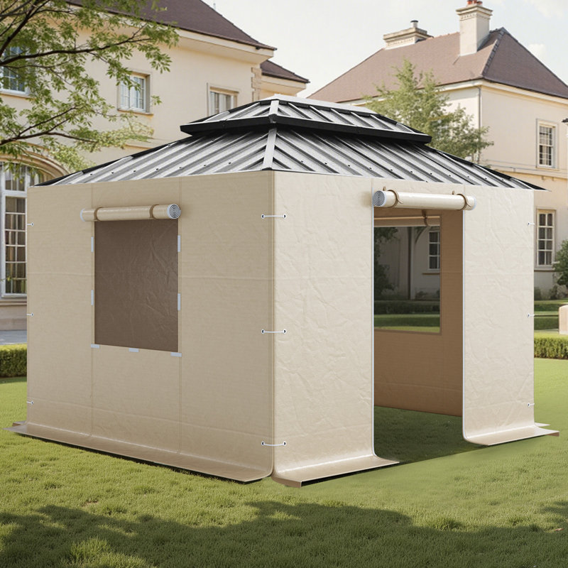 4 panneaux latéraux de couverture de pavillon de jardin pour 4 fenêtres de 10 pi x 10 pi
