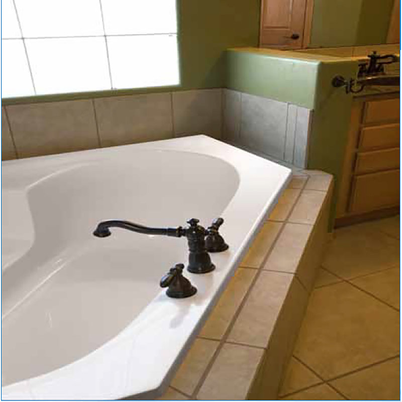 Rincon 59'' x 59'' Soaking Acrylic Bathtub, Bone, Satin Chrome