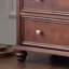 Armoire d'appoint en bois manufacturé brun massif