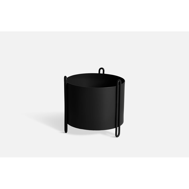 Pidestall Planter (Small), Black