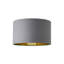 Swadha 15cm H Linen Blend Lamp Shade in Grey