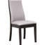 Chaises de salle à manger taupe et revêtues de tissu d'ameublement - Élégante et pratique pour la chambre et la chaise de 2 meubles rustiques