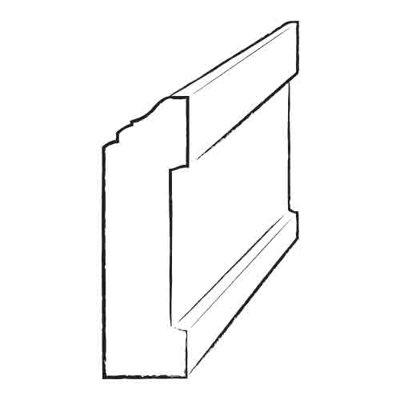 0.44'' W x 96'' L Wall Base
