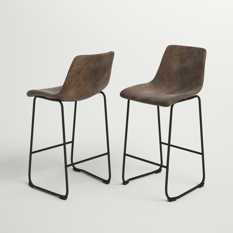 Tabouret de bar de 29 po Erika, Brun