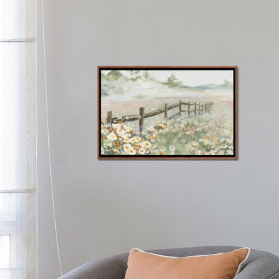 « Clôture avec fleurs » par Patricia Pinto, reproduction d’art