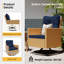 Chaise berçante d'extérieur en osier avec coussins Numenius-1045036253-1045036254
