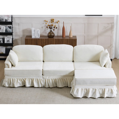 103” Comfy Cloud Couch L Shaped Sectional Sofa
