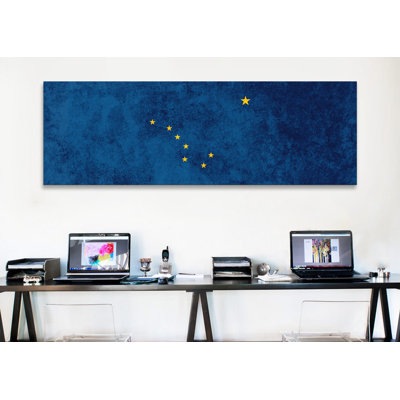 Drapeau d’alaska, impression panoramique sur toile