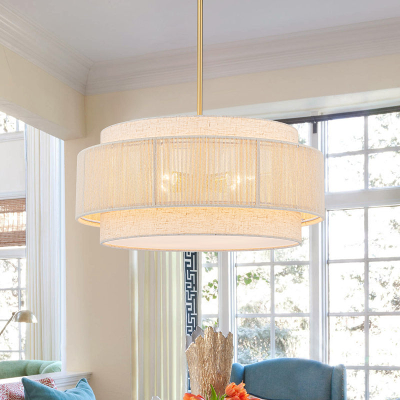 Luminaire suspendu tambour 4 lumières Coastal