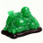 Laughing Buddha Statue (3.94×2.17×1.97 inch) - Resin Wealth & Luck Decor for Home/Office, Green