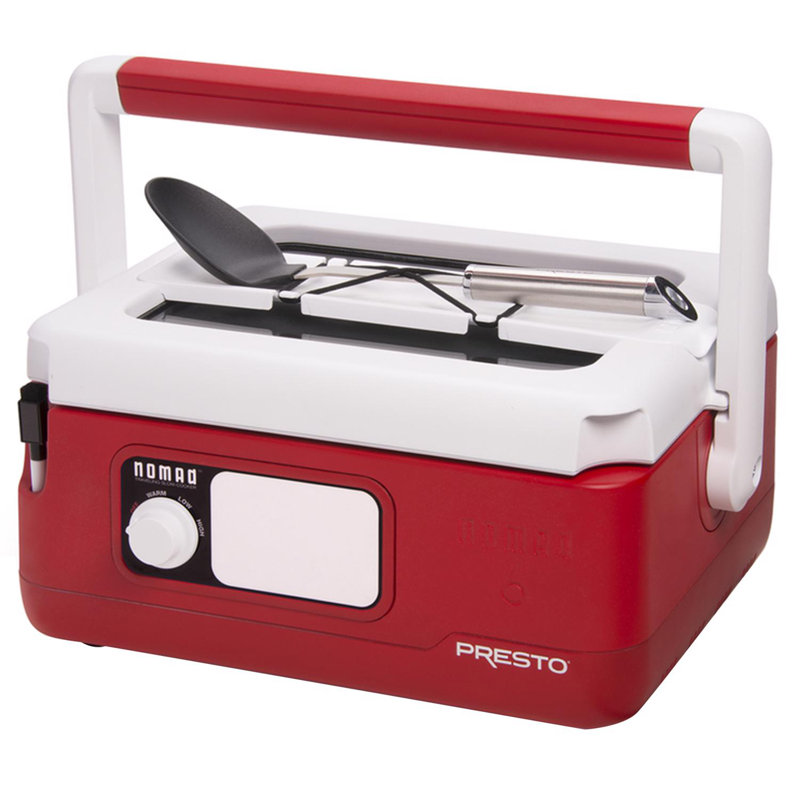 Presto Nomad Traveling Slow Cooker - 06011, 6 Qt., Red