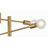 Transitional 4 Light Gold Sputnik Linear Chandelier-1997210308