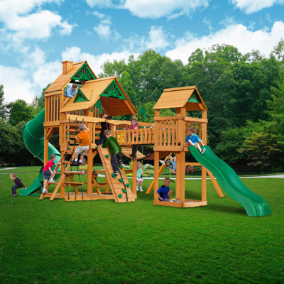 Treasure Trove I Wooden Swing Set - Professional Installation Available