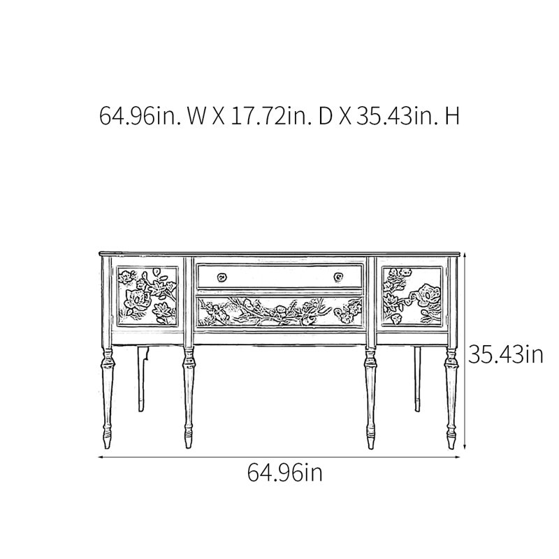 Console rustique