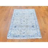 Corentin One-of-a-Kind 2'6" X 6' Runner Area Rug in Blue