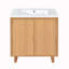 Meuble-lavabo simple avec plateau en résine Jantinus-971858262