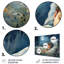 Blue Childity Haven Nursery I - Art mural en métal pour chambre de bébé MT135550-127199857