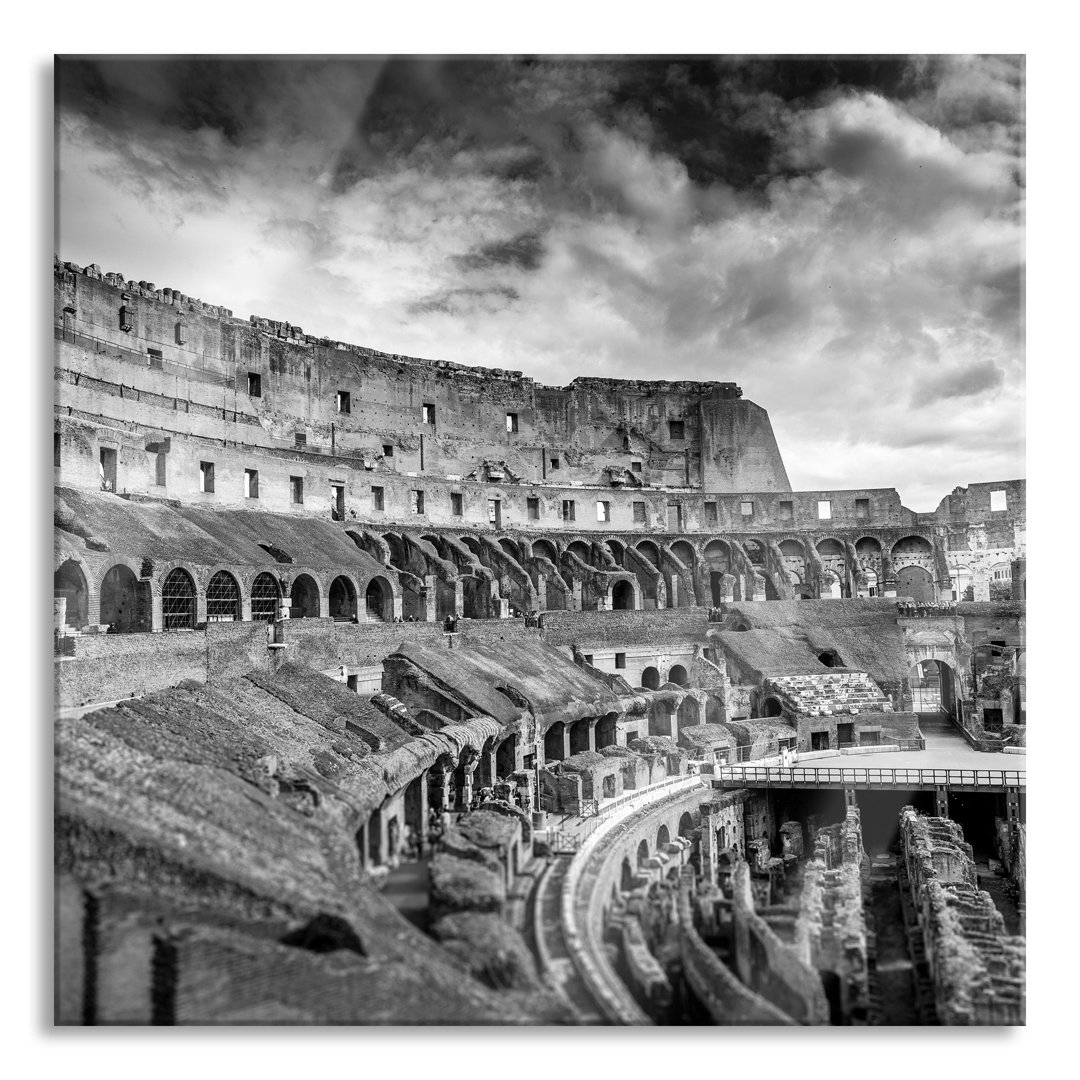 Ungerahmtes Foto auf Glas "Colosseum in Rome"