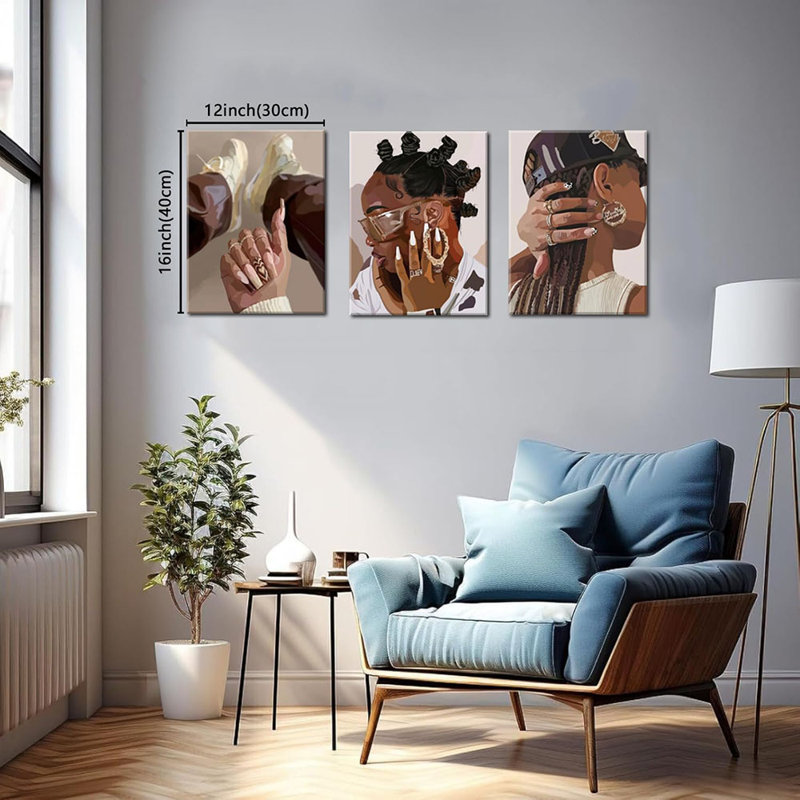 3 Piece Wrapped Canvas Print